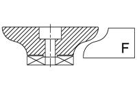 Профильная фреза сегментная гранит F20